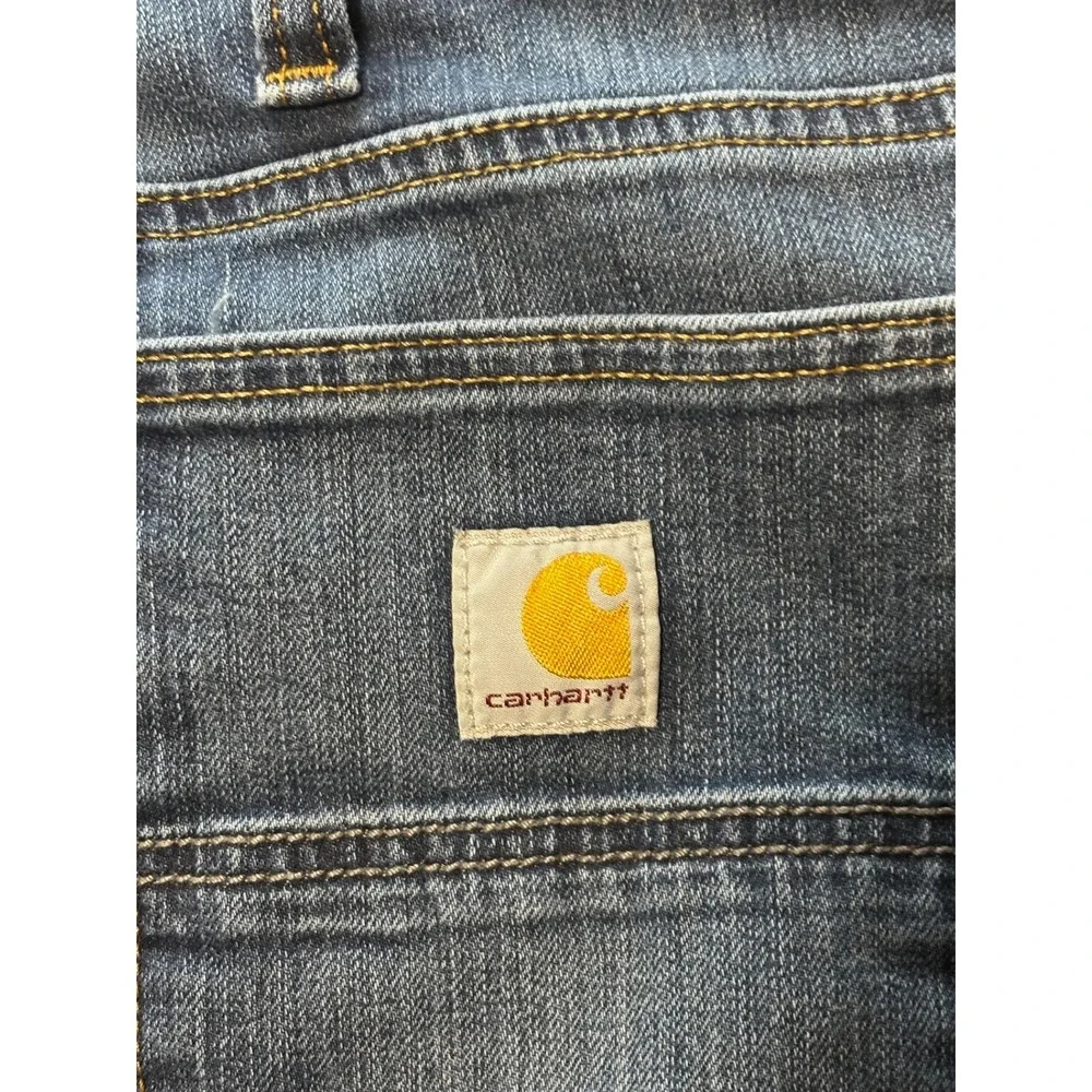 Carhartt‎ Relaxed Fit Blue Denim Jeans Mens 38x34 Straight Leg Workwear